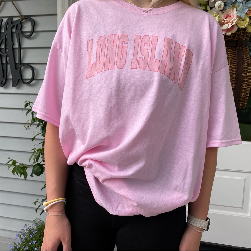 NWT Pink Long Island Tee